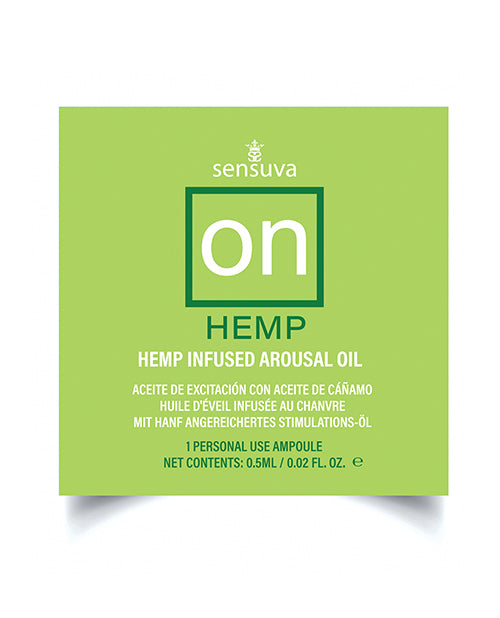 The Soft Hum ON Hemp Arousal Oil - Single Use Ampoule Packet
