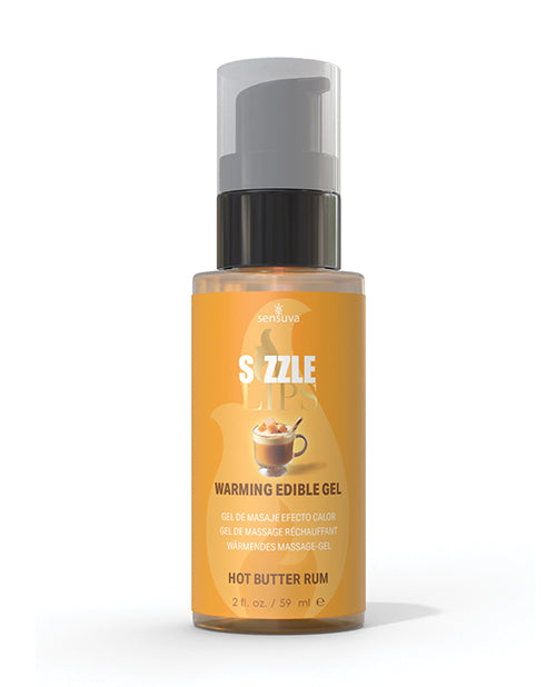 The Soft Hum Sizzle Lips Warming Gel - 2 oz Bottle Butter Rum