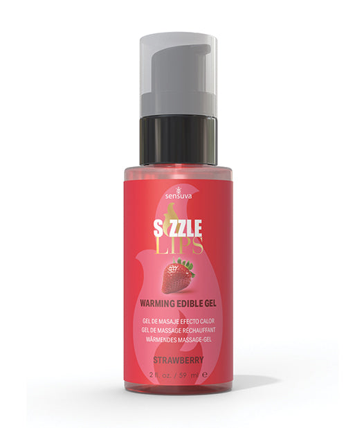 The Soft Hum Sizzle Lips Warming Gel - 2 oz Strawberry