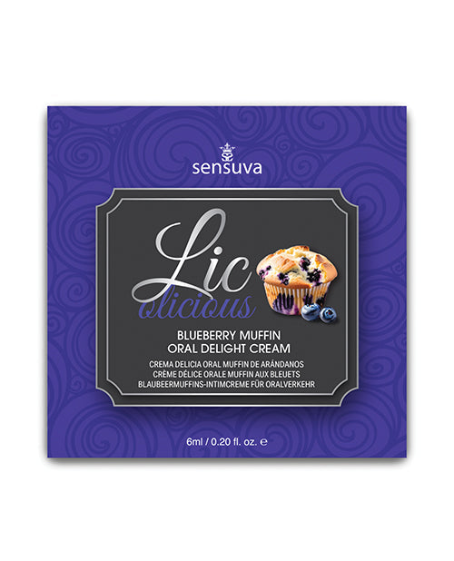 The Soft Hum Lic O Licious Oral Delight Cream - 6 ml Packet Blueberry Muffin