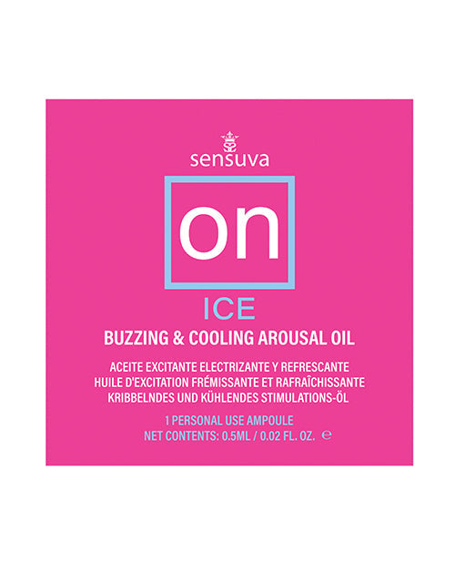 The Soft Hum ON Ice Arousal Oil - Single Use Ampoule Packet