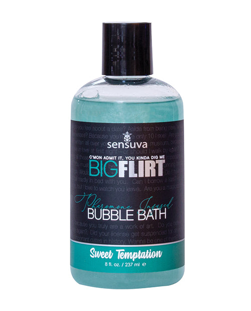 The Soft Hum Sensuva Big Flirt Pheromone Bubble Bath - 8 oz Sweet Temptation