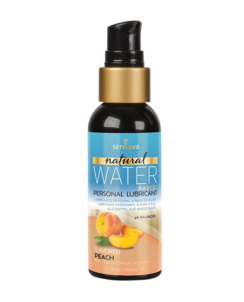 The Soft Hum Sensuva Natural Water Based Personal Lubricant - 2 oz Peach