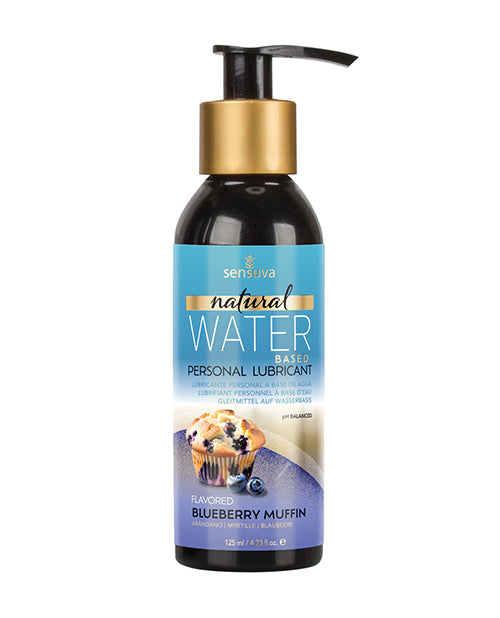 The Soft Hum Sensuva Natural Water Based Personal Moisturizer - 4.23 oz Blueberry Muffin