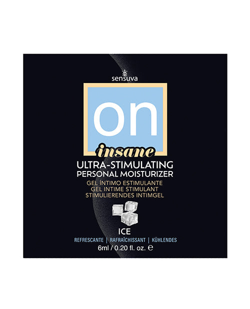 The Soft Hum ON Insane Ultra Ice Stimulating Personal Moisturizer - 6 ml Single Use Packet