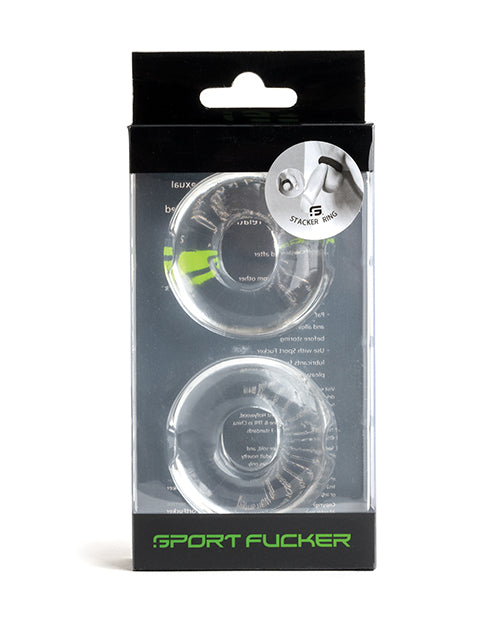 The Soft Hum Sport Fucker Stacker Rings - Clear