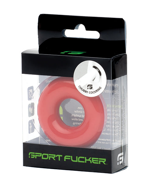 The Soft Hum Sport Fucker Chubby Cockring - Red