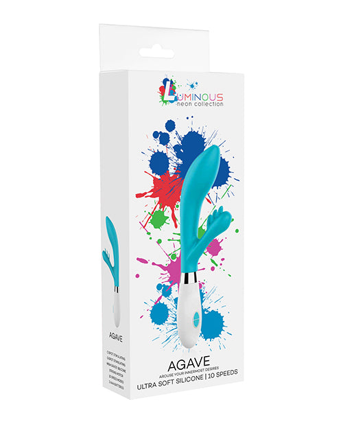 The Soft Hum Shots Luminous Agave Silicone 10 Speed Rabbit - Turquoise