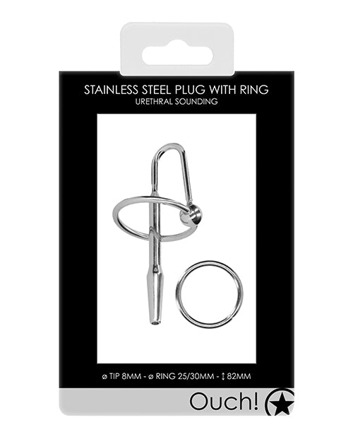 The Soft Hum Shots Ouch Urethral Sounding Metal Plug