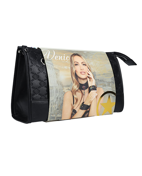 The Soft Hum Shots Ouch! Venice Collection Bondage Kit w/Bag - Black/Iridescent