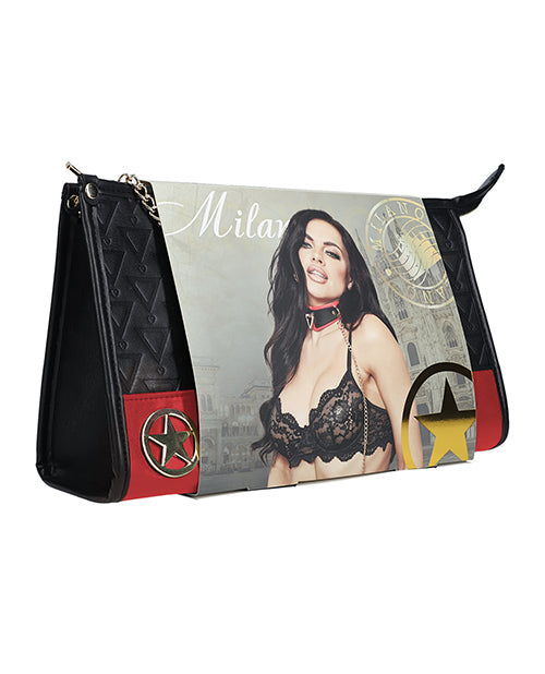 The Soft Hum Shots Ouch! Milan Collection Bondage Kit w/Bag - Black/Red