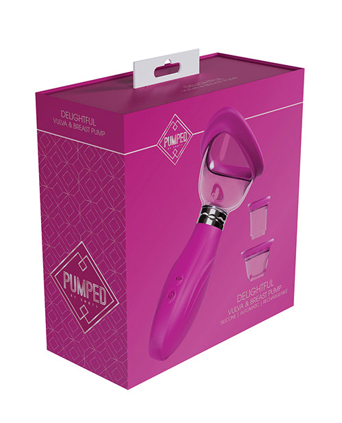 The Soft Hum Shots Pumped Delightful Clitoral, Nipple &amp; Breast Pump - Pink