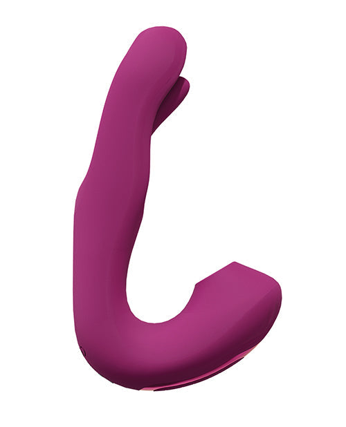 The Soft Hum Shots Vive Yuna Dual Action Airwave Vibrator &amp; G-Spot Stimulator - Pink