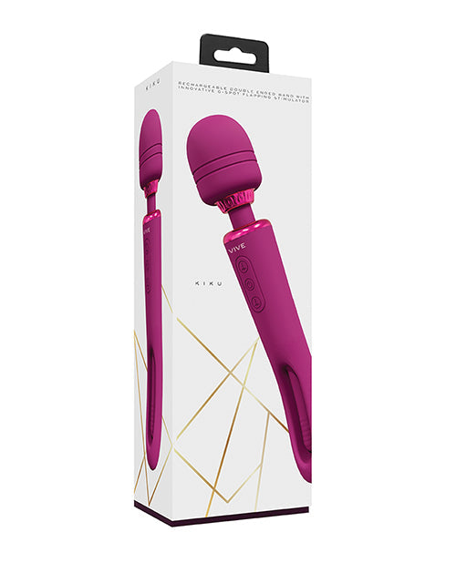 The Soft Hum Shots Vive Kiku Double Ended Wand &amp; G-Spot Stimulator - Pink