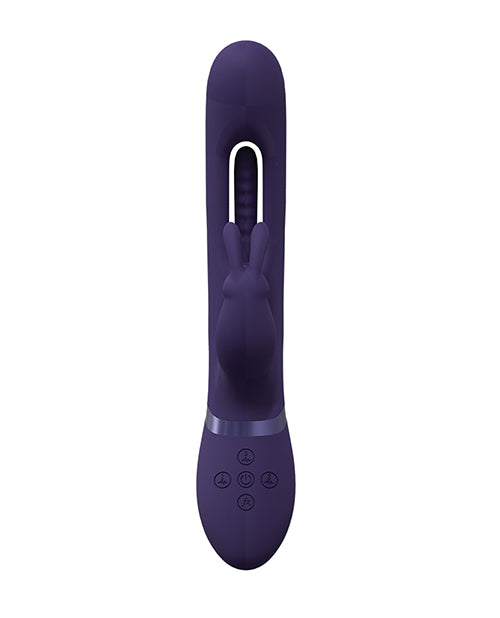 The Soft Hum Shots Vive Mika Flapping Tongue Rabbit Vibrator - Purple