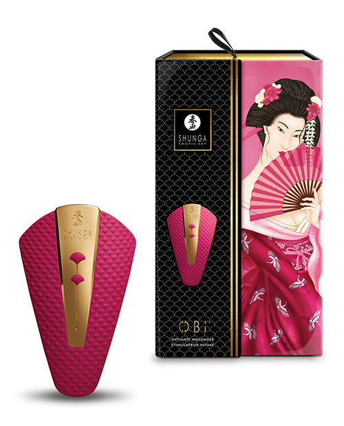 The Soft Hum Shunga Obi Intimate Massager - Raspberry