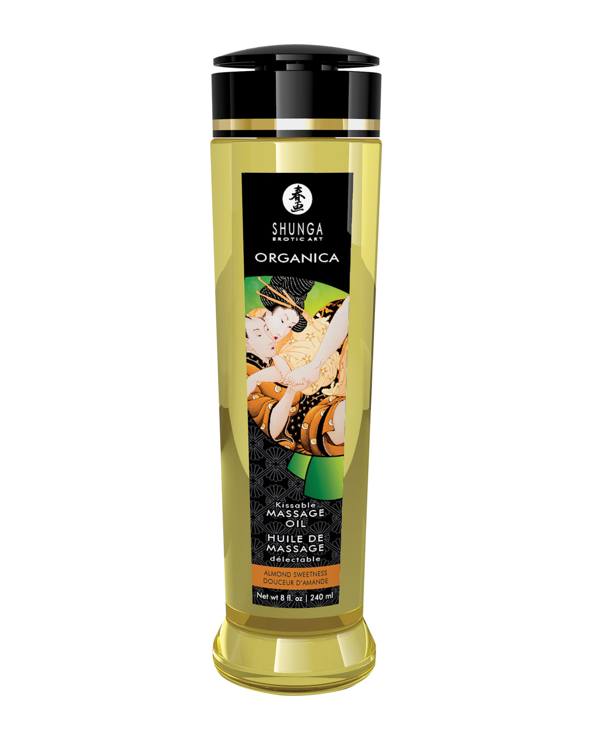 The Soft Hum Shunga Organica Kissable Massage Oil - 8 oz Almond Sweetness