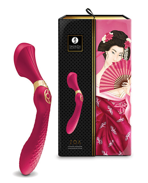 The Soft Hum Shunga Zoa Intimate Massager - Raspberry