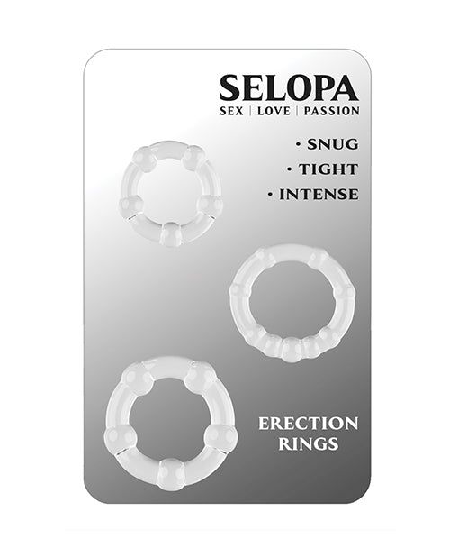 The Soft Hum Selopa Erection Rings - Clear