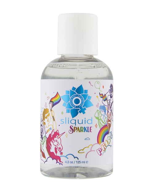 The Soft Hum Sliquid Naturals Sparkle Pride Water Based Lube - 4.2 oz