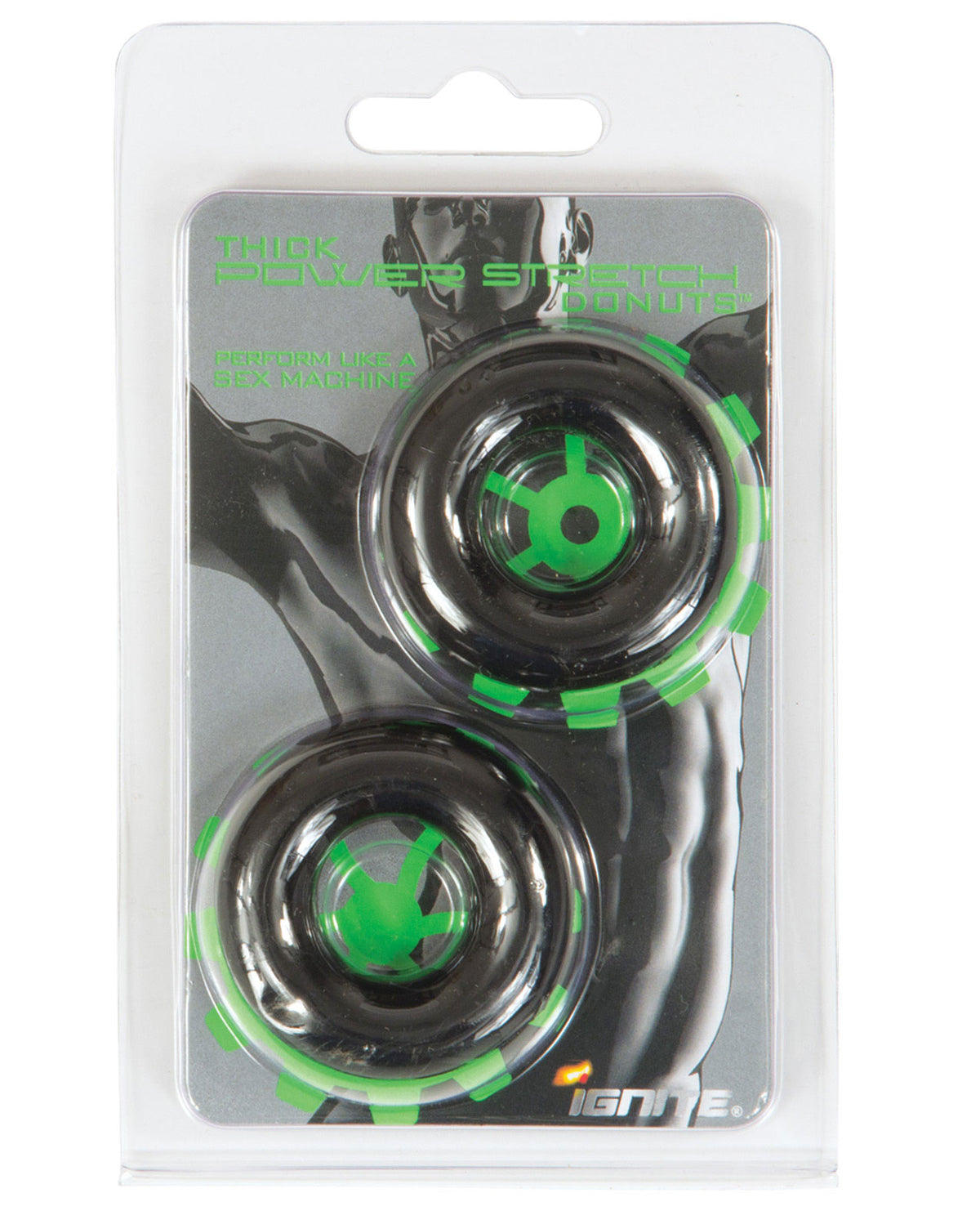 The Soft Hum Ignite Thick Power Stretch Donuts - Black Pack of 2