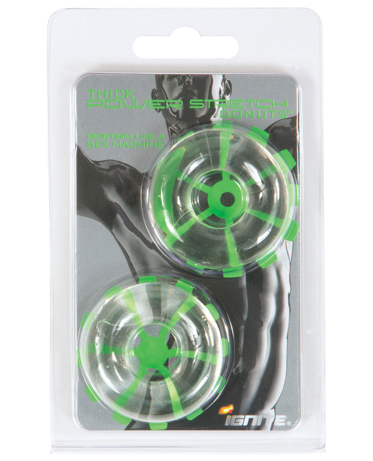 The Soft Hum Ignite Thick Power Stretch Donuts - Clear Pack of 2