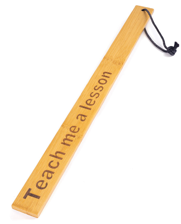 The Soft Hum Spartacus Bamboo Paddle - Teach Me a Lesson