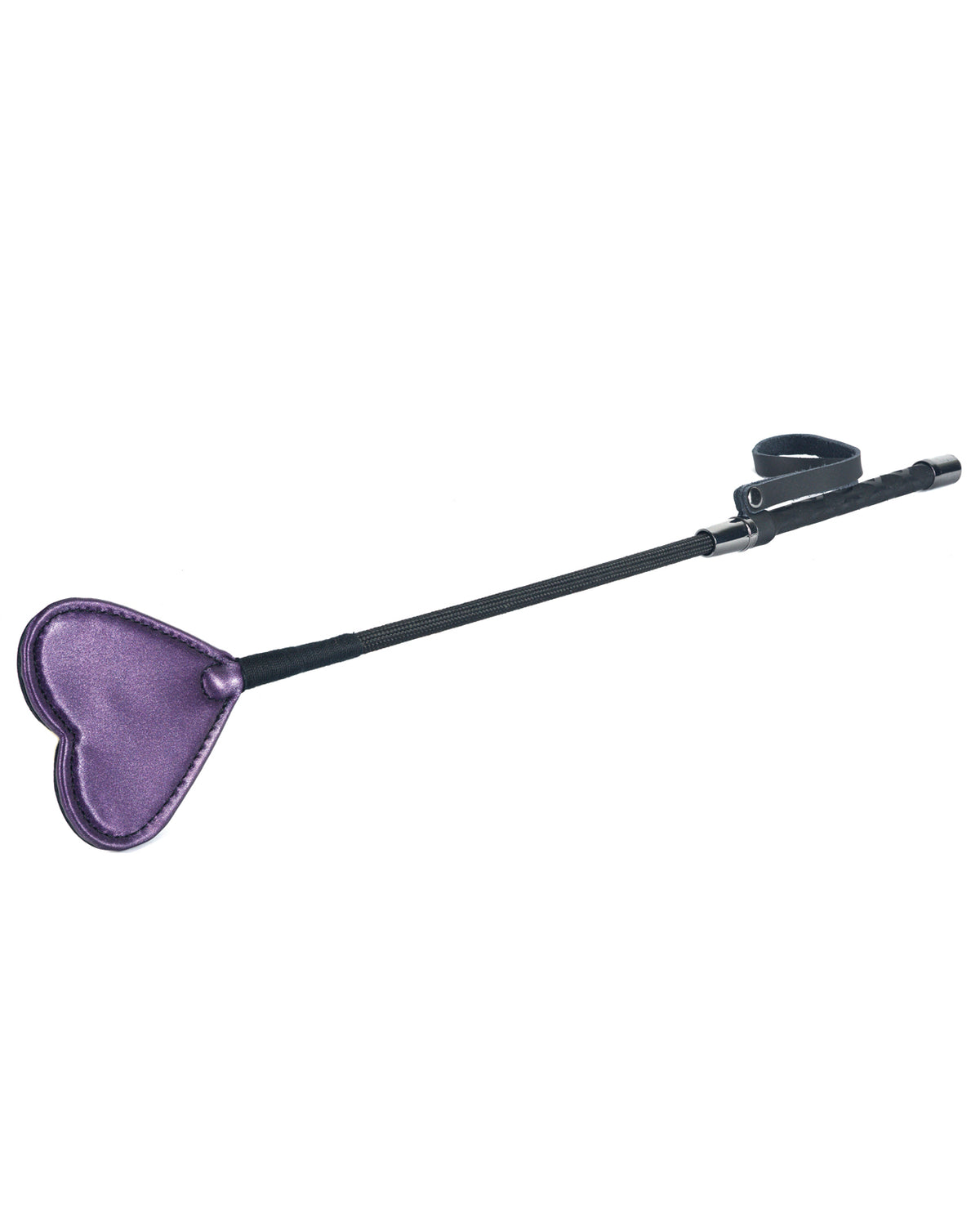 The Soft Hum Spartacus Galaxy Legend Faux Leather Riding Crop Heart - Purple
