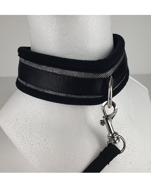 Spartacus Collar &amp; Leash - Neoprene Silver