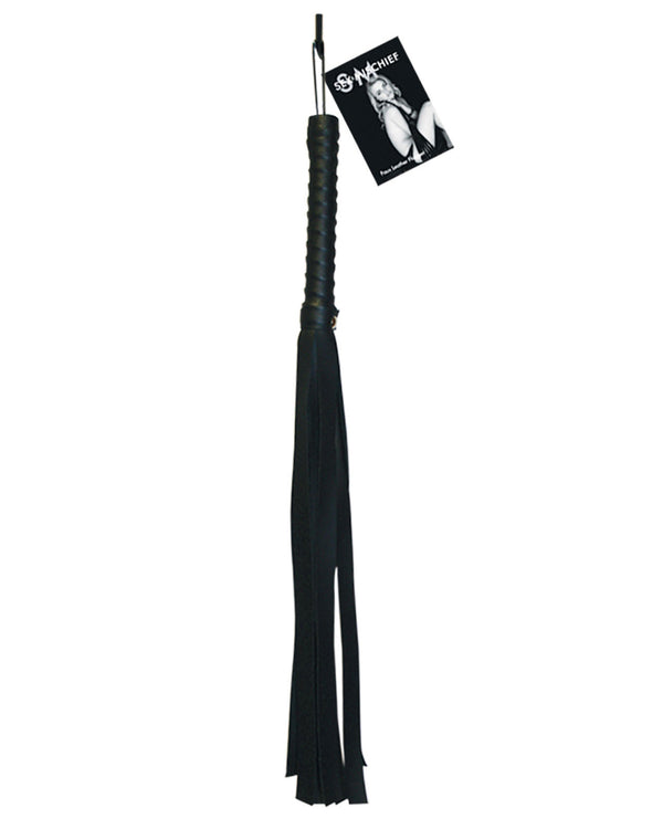 The Soft Hum Sex &amp; Mischief Faux Leather Flogger - Black