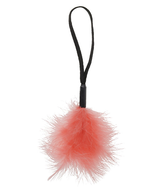 Sex &amp; Mischief Peaches 'n CreaMe Wrist Feather Tickler - Peach