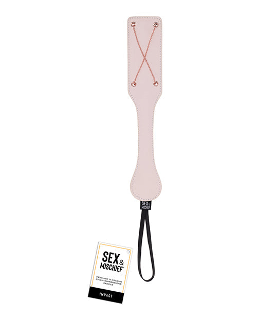 The Soft Hum Sex &amp; Mischief Peaches 'n CreaMe Chain Impressions Paddle