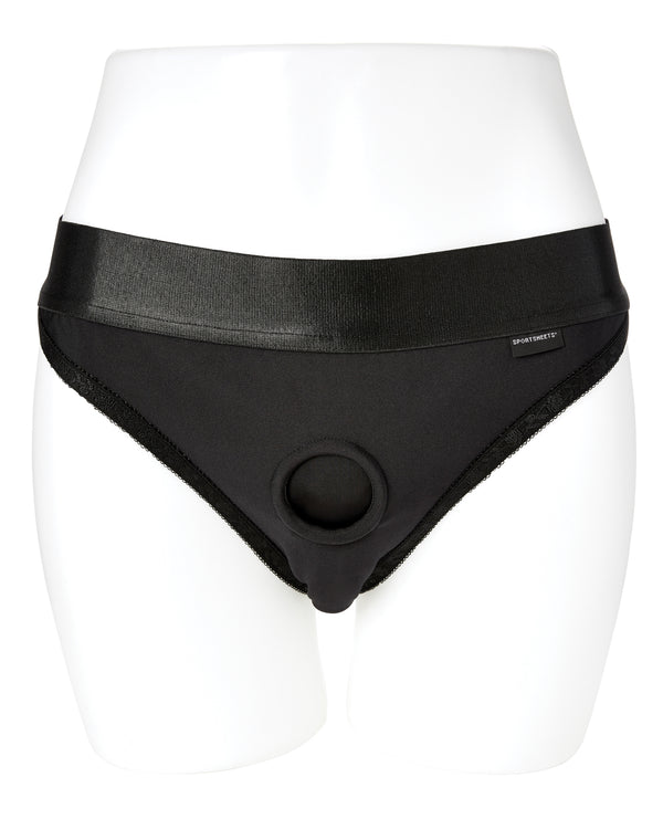 The Soft Hum Sportsheets Em.Ex. Silhouette Harness XX-Large - Black