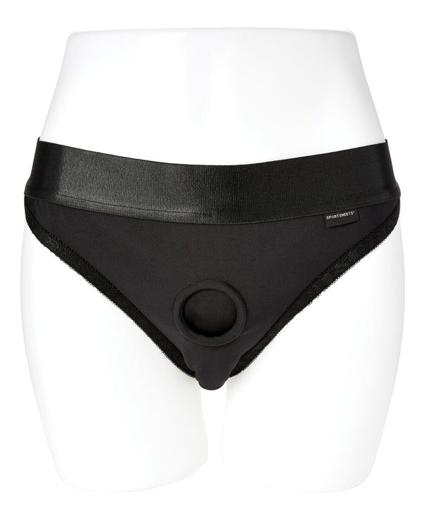 The Soft Hum Sportsheets Em.Ex. Silhouette Harness XXX-Large - Black