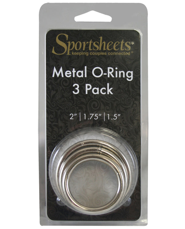 The Soft Hum Sportsheets Metal O-Ring - Pack of 3