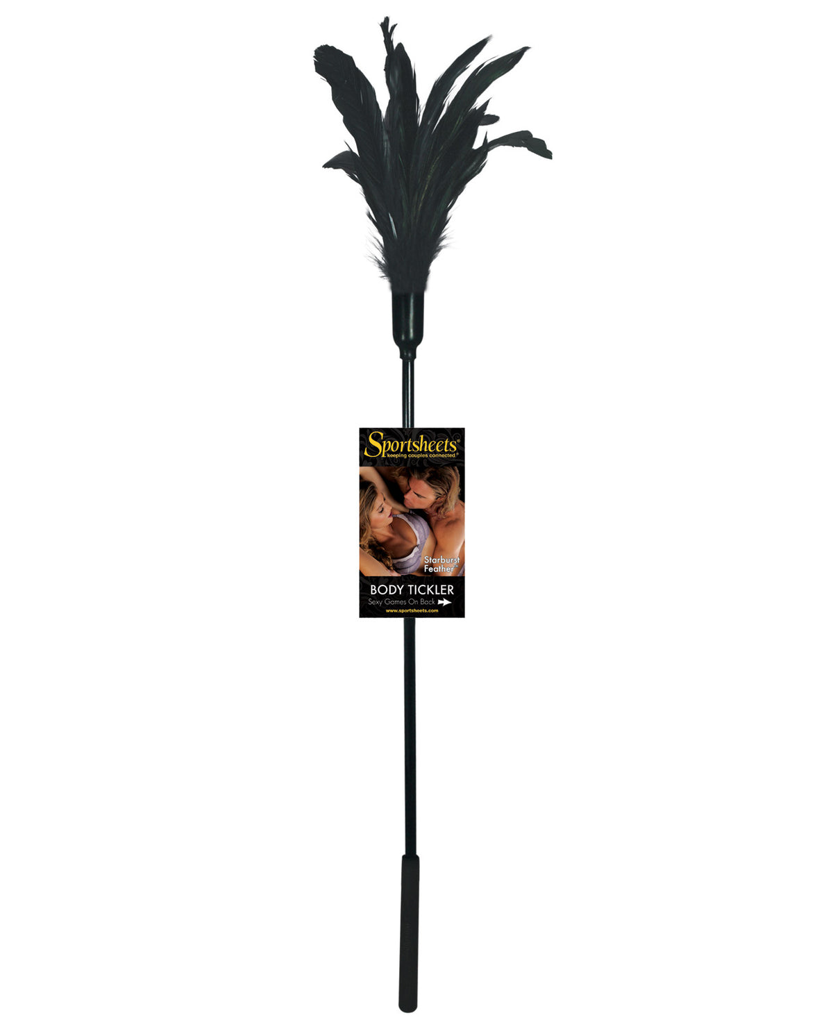 Sportsheets Body Tickler Starburst Feather - Black
