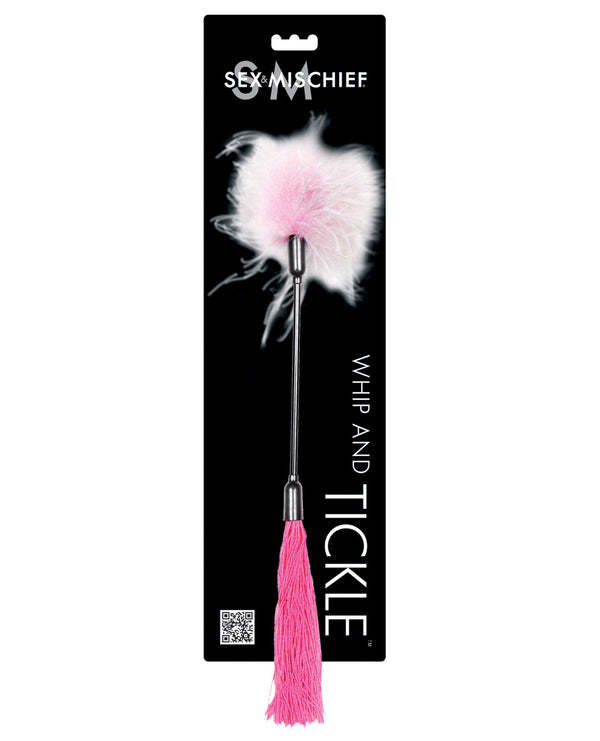 Sex &amp; Mischief Whip &amp; Tickle - Pink/White