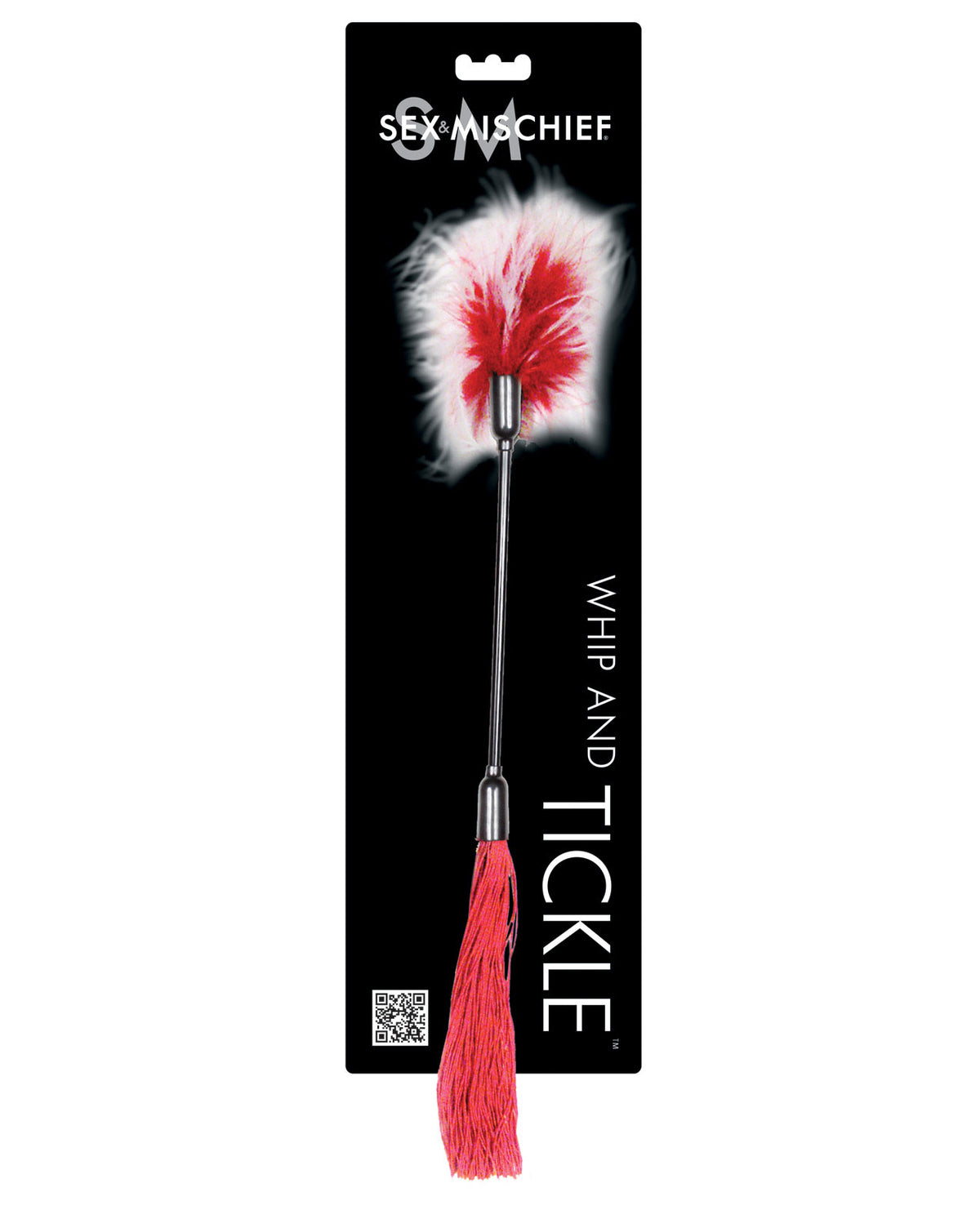 Sex &amp; Mischief Whip &amp; Tickle - Red/White