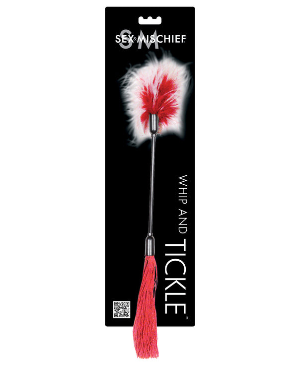 Sex &amp; Mischief Whip &amp; Tickle - Red/White