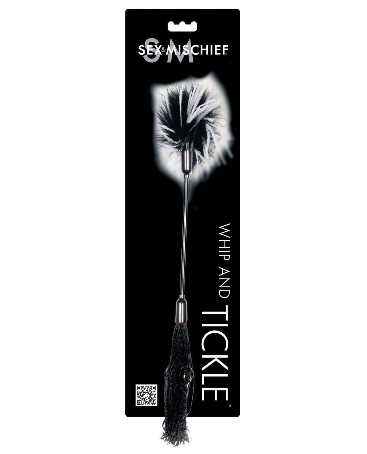 Sex &amp; Mischief Whip &amp; Tickle - Black/White