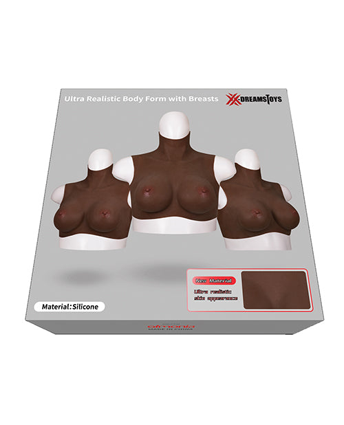 The Soft Hum XX-DREAMTOYS Ultra Realistic H Cup Breast Form Extra Large - Black