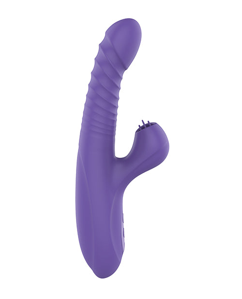 The Soft Hum Omega Multi Function Warming Head Rabbit Vibe - Purple