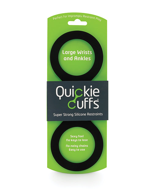 The Soft Hum Quickie Cuffs Large - Black