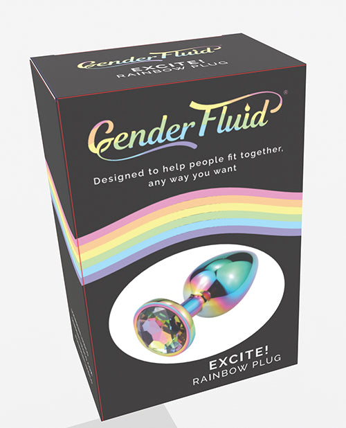 The Soft Hum Gender Fluid Excite! Plug - Rainbow