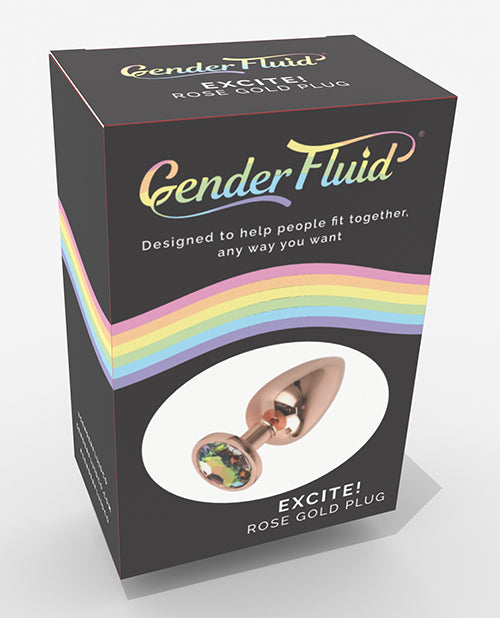 The Soft Hum Gender Fluid Excite! Plug - Rose Gold