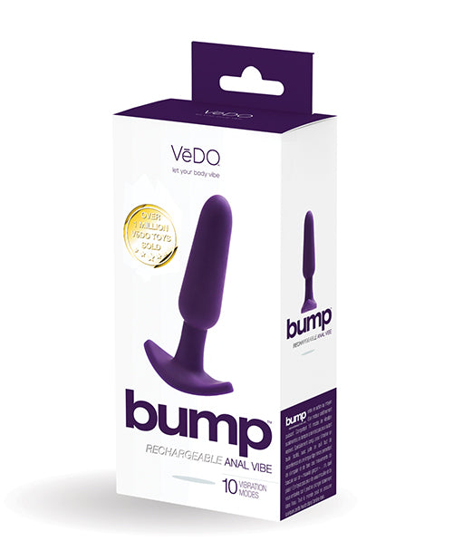 The Soft Hum VeDO Bump Rechargeable Anal Vibe - Deep Purple