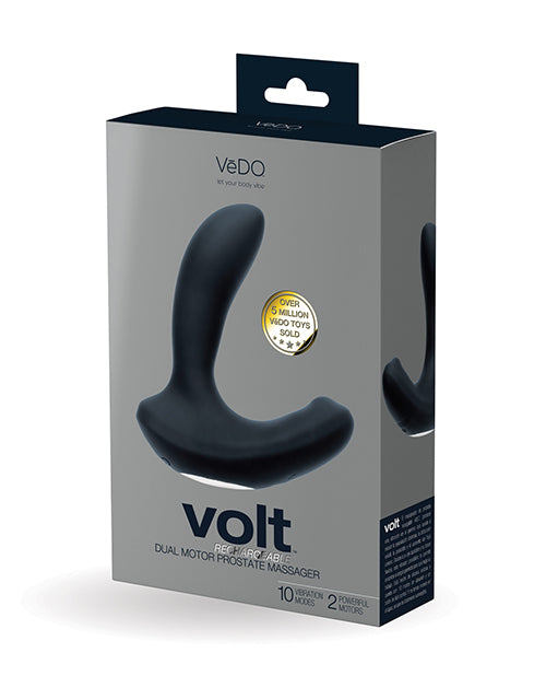 The Soft Hum VeDo Volt Rechargeable Prostate Vibe - Black