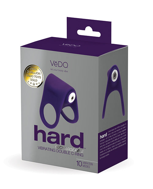 The Soft Hum VeDo Hard Rechargeable C-Ring - Purple