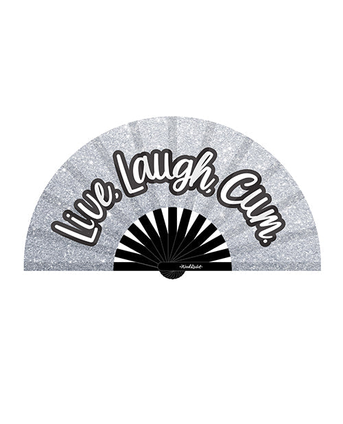 The Soft Hum Wood Rocket Live Laugh Cum Fan - Silver Glitter, Black / White