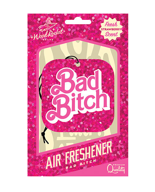 The Soft Hum Wood Rocket Bad Bitch Air Freshener - Strawberry